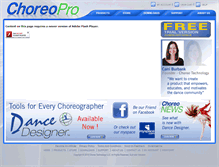 Tablet Screenshot of choreopro.com